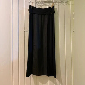 Calvin Klein foldover black maxi dress-medium NWT